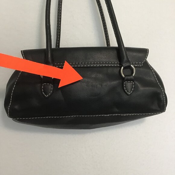 TOD'S Black Pebbled Leather Dual Handle Shoulder Bag - Picture 14 of 14